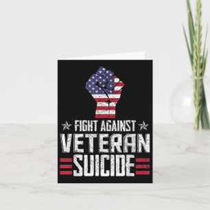 Fight Against Veteran Suicide Awareness Day  Card