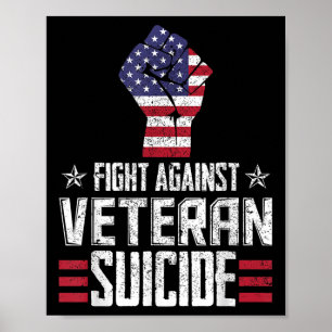 Fight Against Veteran Suicide Awareness Day  Poster