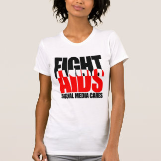 Fight AIDS Social Media Cares Women's Shirt