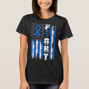 Fight Alopecia Awareness Patriotic USA American Fl T-Shirt