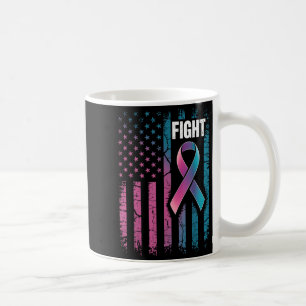 Fight American Flag Suicide Prevention Awareness  Coffee Mug