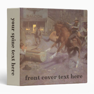 Fight at the Roundup Saloon by Bill Gollings Binder