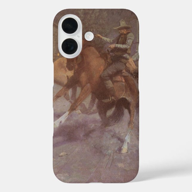 Fight at the Roundup Saloon by Bill Gollings Case-Mate iPhone Case (Back)