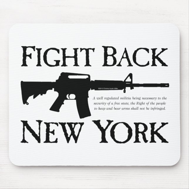 Fight Back New York Rebellion Ware Mouse Pad (Front)