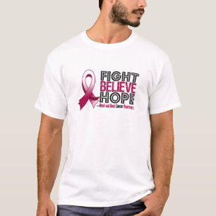 Fight Believe Hope - Head and Neck Cancer T-Shirt