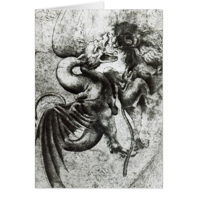 Fight between a Dragon and a Lion (Front)