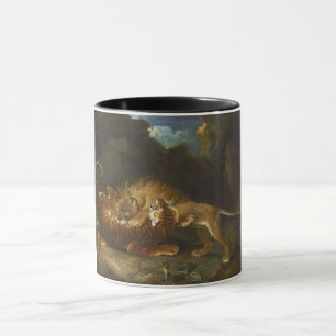 Fight Between a Lion and a Tiger Mug