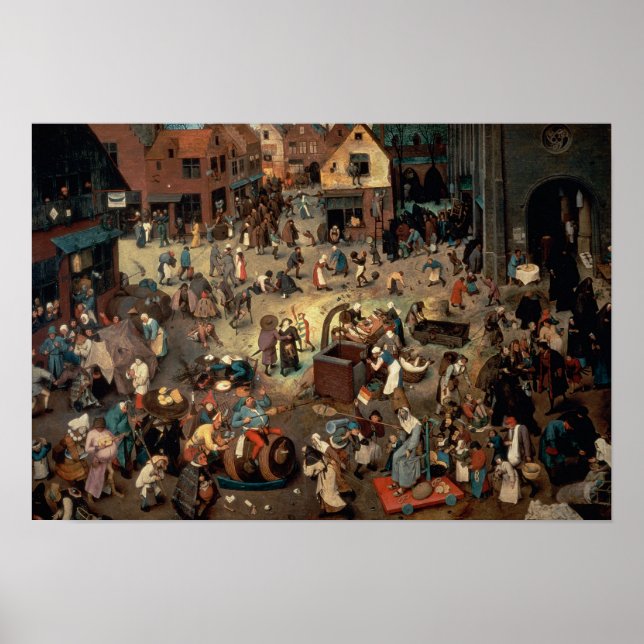 Fight between Carnival and Lent, 1559 Poster (Front)
