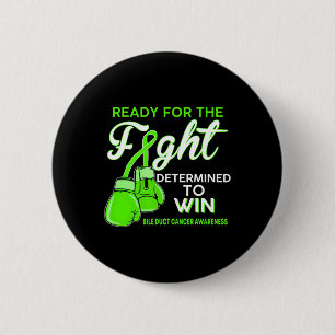 Fight Bile Duct Cancer Awareness Green Butterfly 2 Inch Round Button