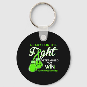 Fight Bile Duct Cancer Awareness Green Butterfly  Keychain