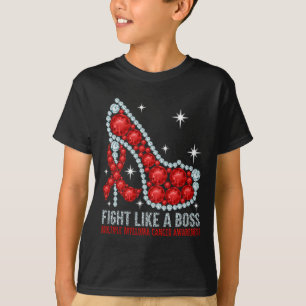 Fight Blood Cancer Like A Boss Multiple Myeloma Aw T-Shirt