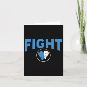Fight Boxing Gloves Diabetes Awareness Card