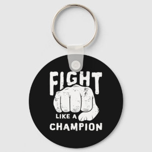 Fight Boxing Kickboxing Match Fighter Martial Arts Keychain