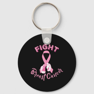 Fight Breast Cancer Boxing Gloves Breast Cancer Aw Keychain