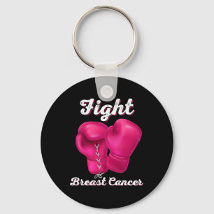 Fight Breast Cancer Boxing Gloves Breast Cancer Aw Keychain