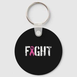 Fight Breast Cancer - Pink Military Style Awarenes Keychain