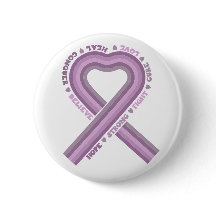 Fight Cancer Purple Awareness Ribbon Warrior Hope