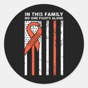 Fight Cancer Ribbon 3 Classic Round Sticker