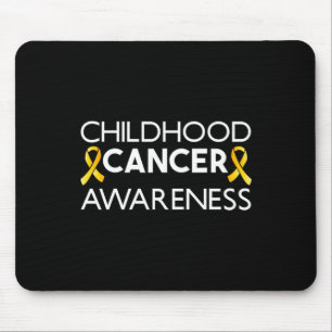 Fight Childhood Cancer Awareness Golden Ribbon for Mouse Pad