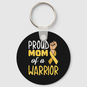 Fight Childhood Cancer Quote for your Cancer Mom Keychain