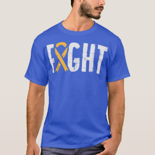 Fight Childhood Cancer Ribbon Awareness Support Wa T-Shirt