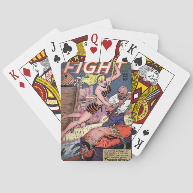 “Fight Comics” Comic Book Playing Cards (Back)
