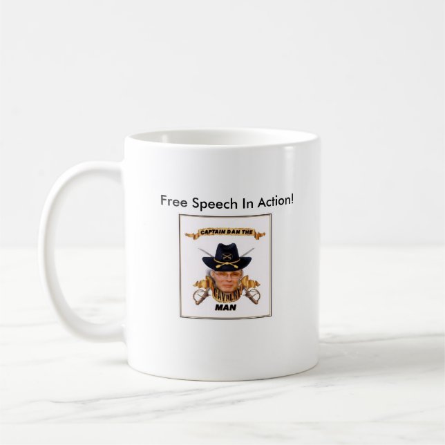 Fight Communism!, CaptainDanTheCav... Coffee Mug (Left)