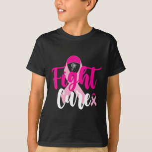Fight Cure Pink Ribbon Breast Cancer Awareness Sur T-Shirt