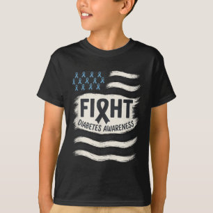 Fight - Diabetes Awareness Ribbon T-Shirt
