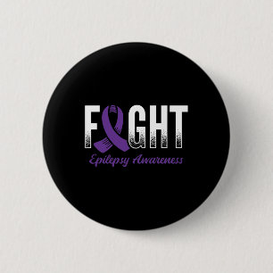 Fight Epilepsy Awareness  2 Inch Round Button