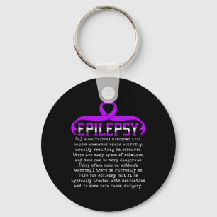 Fight Epilepsy Epileptic Epilepsy Awareness Month Keychain
