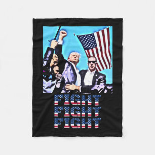 Fight Fight Fight Rally Fist Pump Fleece Blanket