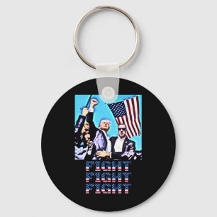 Fight Fight Fight Rally Fist Pump Keychain