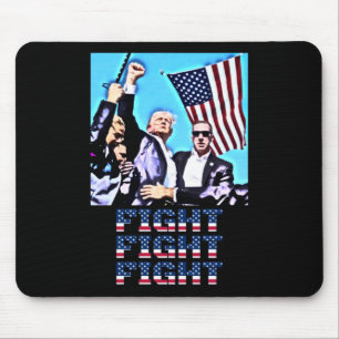 Fight Fight Fight Rally Fist Pump Mouse Pad
