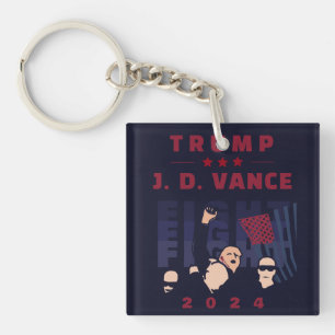 FIGHT FIGHT FIGHT TRUMP VANCE 2024 KEYCHAIN