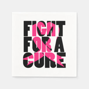 Fight For A Cure Breast Cancer Awareness Napkin