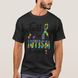 Fight For Autism Awareness And Support Warrior Chi T-Shirt