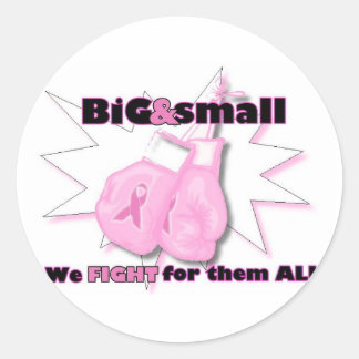 FIGHT for Breast Cancer Classic Round Sticker