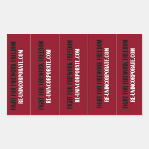 Fight for firework freedom! sticker