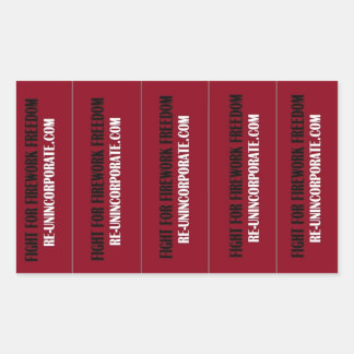 Fight for firework freedom! sticker