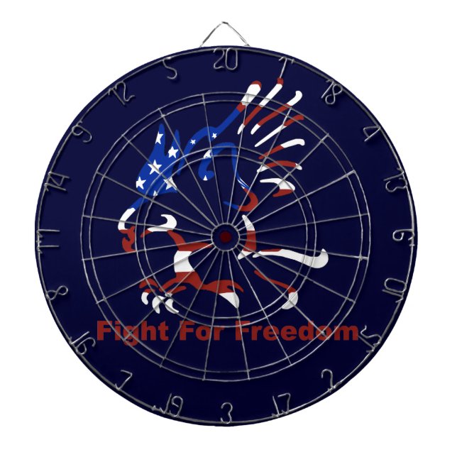 Fight For Freedom Eagle Dart Board (Front)