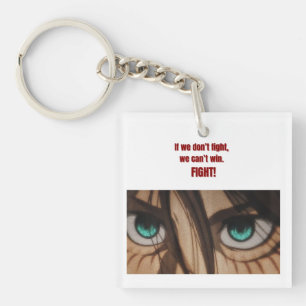 Fight for Freedom Eren-Inspired Quote Design Keychain