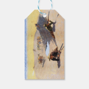 Fight for the Water Hole (by Frederic Remington) Gift Tags