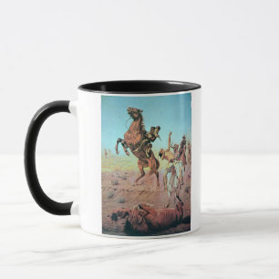Fight for the Water Hole (colour litho) Mug