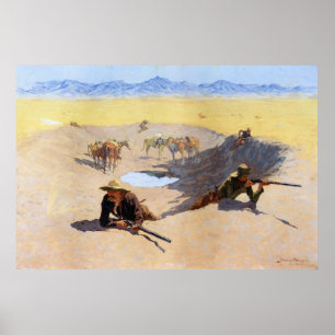 Fight for the Water Hole ~ Frederic Remington Poster