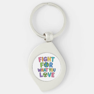 Fight For What You Love Nuclear Power Future Keychain
