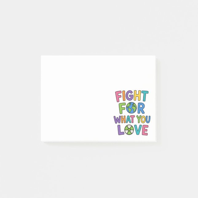 Fight For What You Love Nuclear Power Future Post-it Notes (Front)