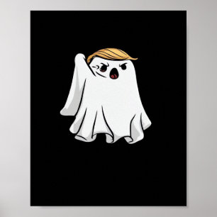 Fight Funny Halloween Trumpkin Poster