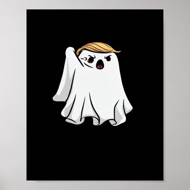 Fight Funny Halloween Trumpkin Poster (Front)