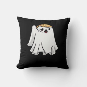Fight Funny Halloween Trumpkin Throw Pillow